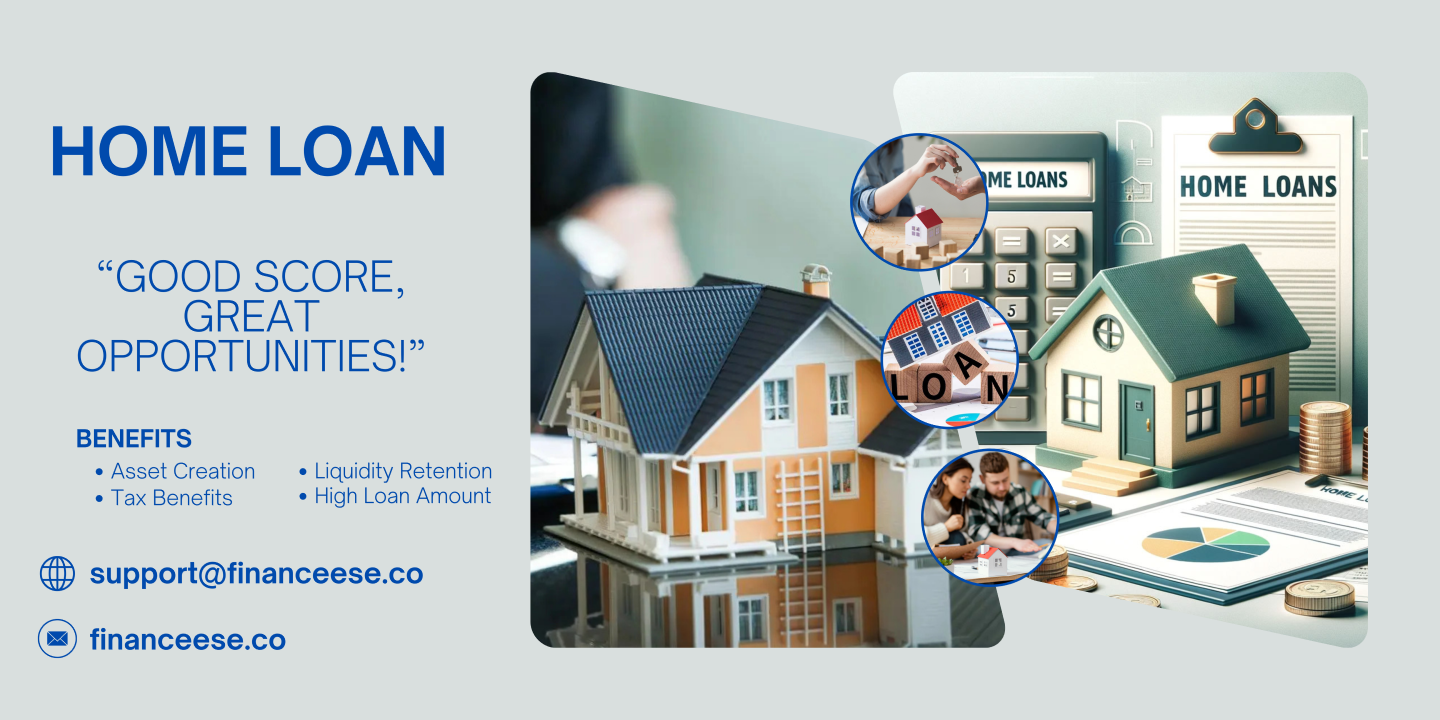 A happy couple reviewing their home loan application documents with a financial advisor